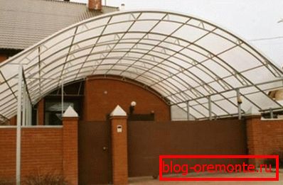 Arched konstrukcija valovitog