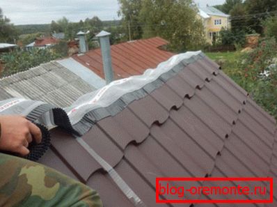 Ugradnja ventilacijske trake i aeratera na krovni krov