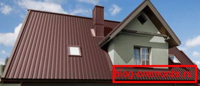 Krov ležaja profiliran