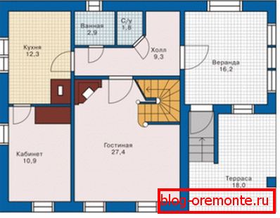 Prilično jednostavan plan za unaprijed pripremljenu kuću. Prilično jednostavan plan za unaprijed pripremljenu kuću.