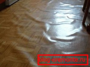 Ako materijalu nije dopušteno leći, nakon polaganja može se pojaviti nadutost Ako materijalu nije dopušteno leći, nakon polaganja može se pojaviti nadutost