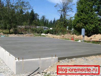 Temelj betona od petstotinjak razreda Temelj betona od petstotinjak razreda