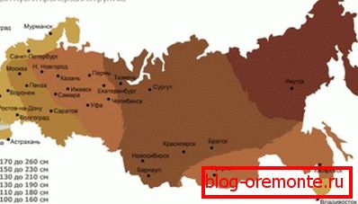 Dubina zamrzavanja tla na području Ruske Federacije. Dubina zamrzavanja tla na području Ruske Federacije.