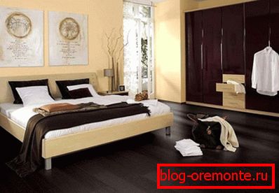 Wenge laminirati u spavaćoj sobi
