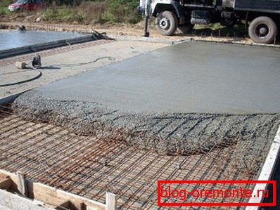 Fotografija pokazuje kako uliti betonski pod zimi Fotografija pokazuje kako uliti betonski pod zimi