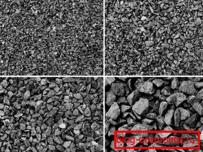 Na fotografiji, zdrobljeni kamen dobiven drobljenjem raznih minerala stijena Na fotografiji, zdrobljeni kamen dobiven drobljenjem raznih minerala stijena