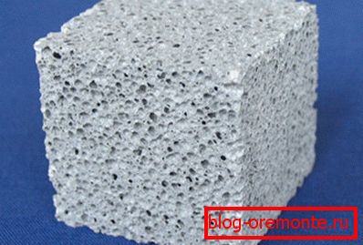 Beton pjene u sekciji Beton pjene u sekciji
