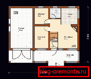 Projekt s priloženom garažom Projekt s priloženom garažom