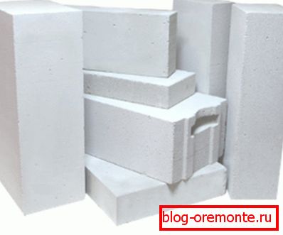 Veličine i vrste poroznog plinskog silikata Veličine i vrste poroznog plinskog silikata
