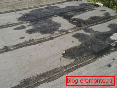 Popravak krova valjanog materijala