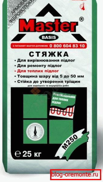 Suha smjesa za podno grijanje Suha smjesa za podno grijanje