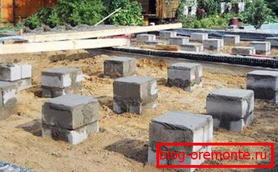 Temelj stakleni betonski okvir Temelj stakleni betonski okvir
