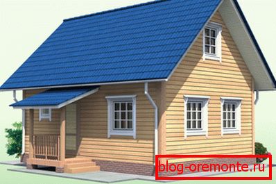 Типовой 3D projekt kuće s potkrovljem Типовой 3D projekt kuće s potkrovljem