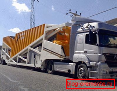 Transportna linija za proizvodnju betona. Transportna linija za proizvodnju betona.