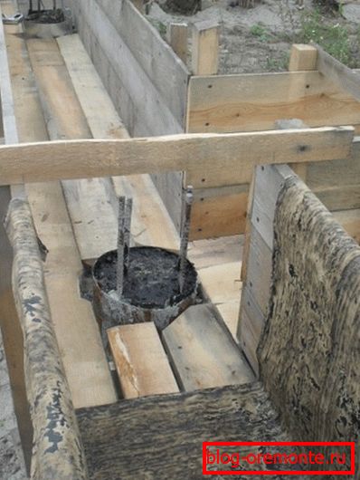 Mogućnost unutarnjeg postavljanja oplate s uklanjanjem ojačanja od hrpe u beton Mogućnost unutarnjeg postavljanja oplate s uklanjanjem ojačanja od hrpe u beton