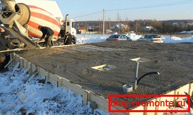 Izlijevanje betona na minus temperaturi Izlijevanje betona na minus temperaturi