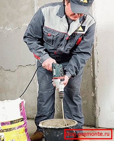 Miješanje cementnog morta Miješanje cementnog morta